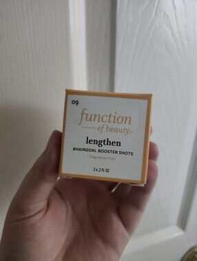 Function Of Beauty Lengthen Hair Goal Booster Shots - Orange
